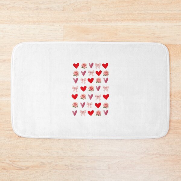 Item preview, Aesthetic pattern of hearts and romantic bows designed and sold by LoreGaleano.