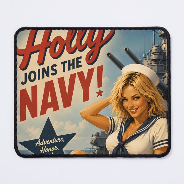 Item preview, Holly Joins The Navy Poster designed and sold by Moviebuff91.