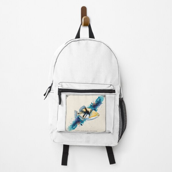 Item preview, Picasso Humu Humu Triggerfish Watercolor Marine Art designed and sold by KenworksDigital.