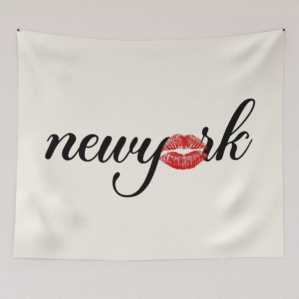 Item preview, New York Lips Typography Design designed and sold by FemmePod.