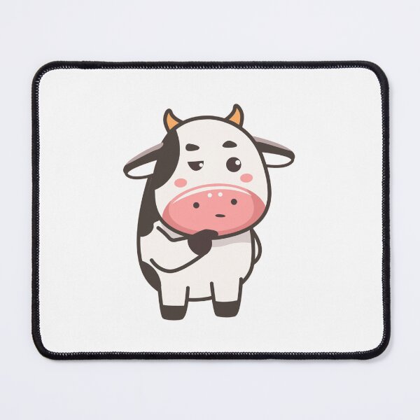 Item preview, Cute little cow thinking curiously designed and sold by LoreGaleano.