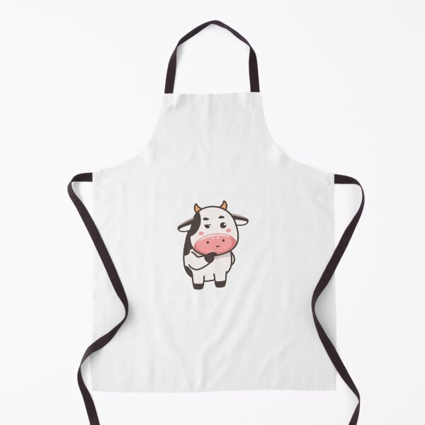 Item preview, Cute little cow thinking curiously designed and sold by LoreGaleano.