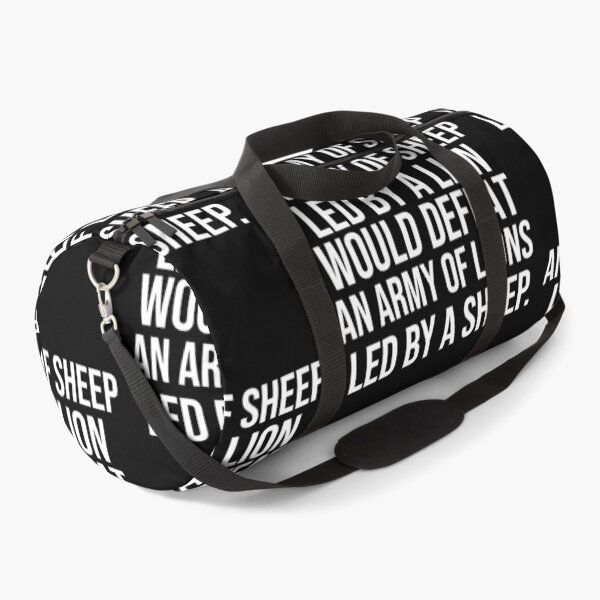 Item preview, An army of sheep led by a lion would defeat an army of lions led by a sheep Leadership quotes designed and sold by Pikkalo.