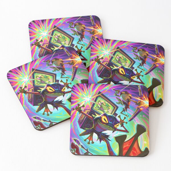 Item preview, Amphibian Ninjas in Neon Visions (V4) designed and sold by SabaMirzique.
