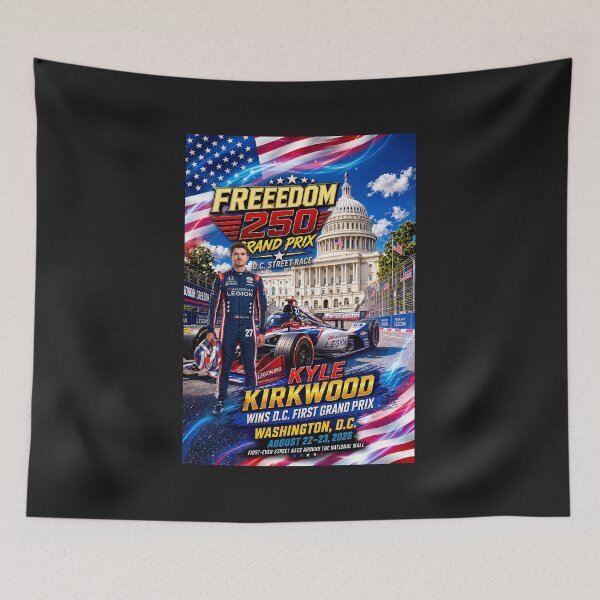 Item preview, FREEDOM 250 - GRAND PRIX - Kyle Kirkwood wins 1st ever Grand Prix - 250th Anniversary Celebration 1776 to 2026 designed and sold by DBM Photo Art 1.