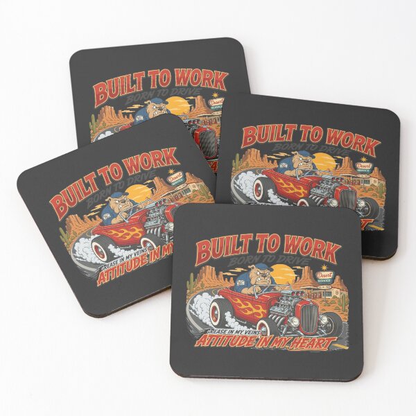 Item preview, Grumpy Bulldog Hot‑Rod Racer – Desert Mayhem Cartoon Design designed and sold by MischiefFoundry.