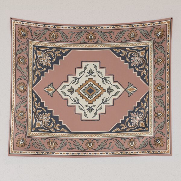 Item preview, Vintage Boho Dusty Rose Tribal Medallion designed and sold by arteresting-art.