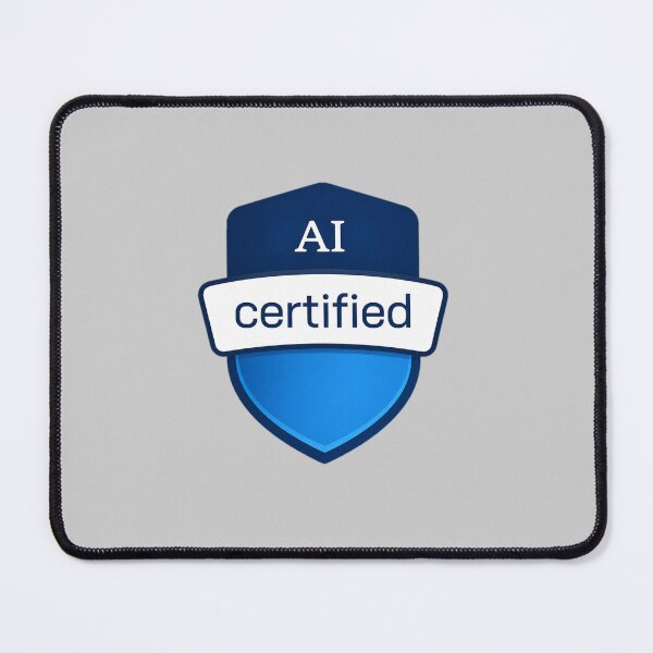 Item preview, AI Certified Badge Sticker | Artificial Intelligence Certification | Tech, Developer & AI Engineer Gift designed and sold by I am Certified Designs.