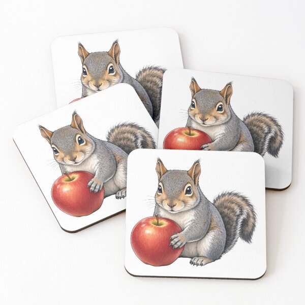 Item preview, Squirrel with Apple designed and sold by susiecc.
