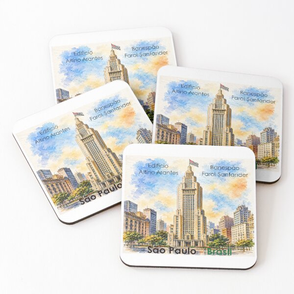 Item preview, Edificio Altino Arantes Banespa Farol Santander – Sao Paulo Watercolor Art designed and sold by Sampa In Focus.