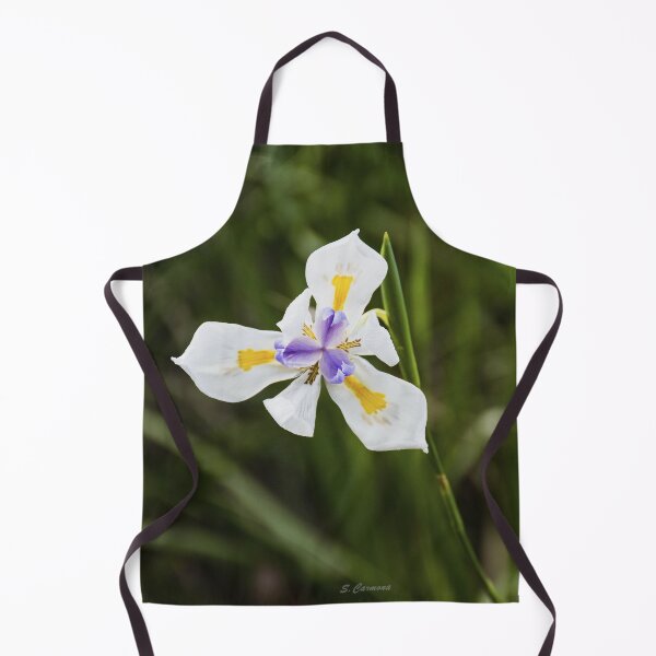 Item preview, White Grandiflora Wild Iris Botanical Flower Art designed and sold by AuraInkSC.