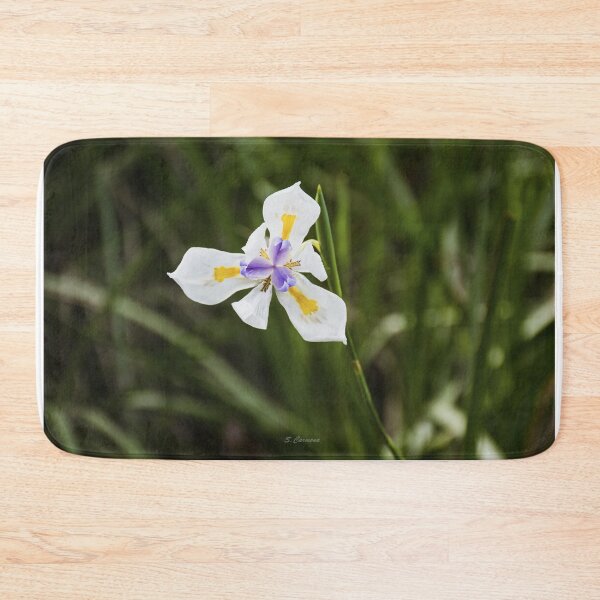 Item preview, White Grandiflora Wild Iris Botanical Flower Art designed and sold by AuraInkSC.