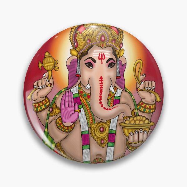 Item preview, Lord Ganesha Digital Drawing | Divine Ganpati Hindu God Illustration designed and sold by Harshit_Digital_Arts.