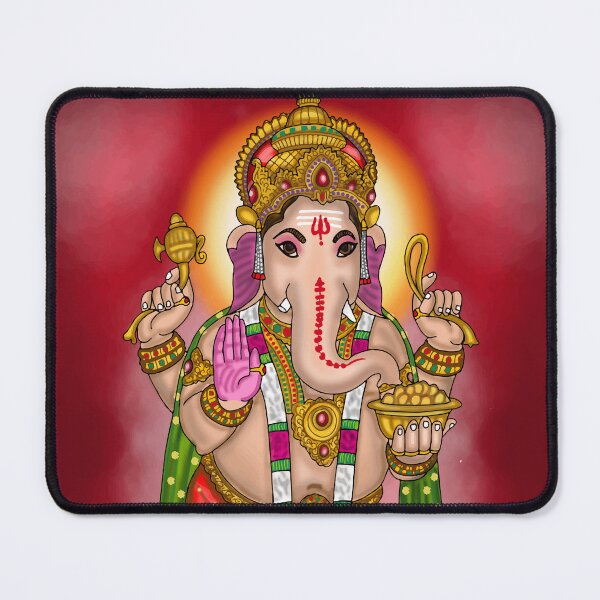 Item preview, Lord Ganesha Digital Drawing | Divine Ganpati Hindu God Illustration designed and sold by Harshit_Digital_Arts.