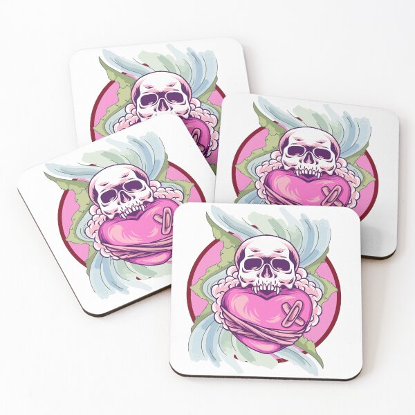Item preview, Gothic Romantic Pink Skeleton Skull Art designed and sold by aliyeus.