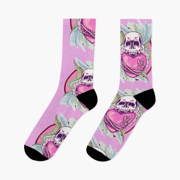 Item preview, Gothic Romantic Pink Skeleton Skull Art designed and sold by aliyeus.