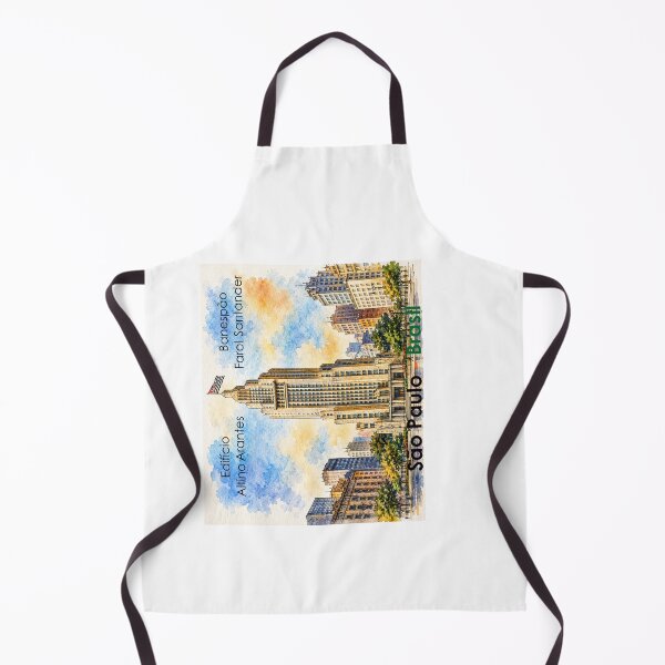 Item preview, Edificio Altino Arantes Banespa Farol Santander – Sao Paulo Watercolor Vertical Portrait designed and sold by Sampa In Focus.