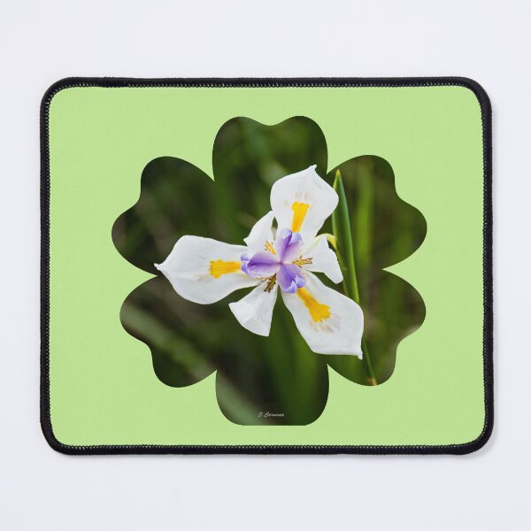 Item preview, White Grandiflora Wild Iris Flower design designed and sold by AuraInkSC.