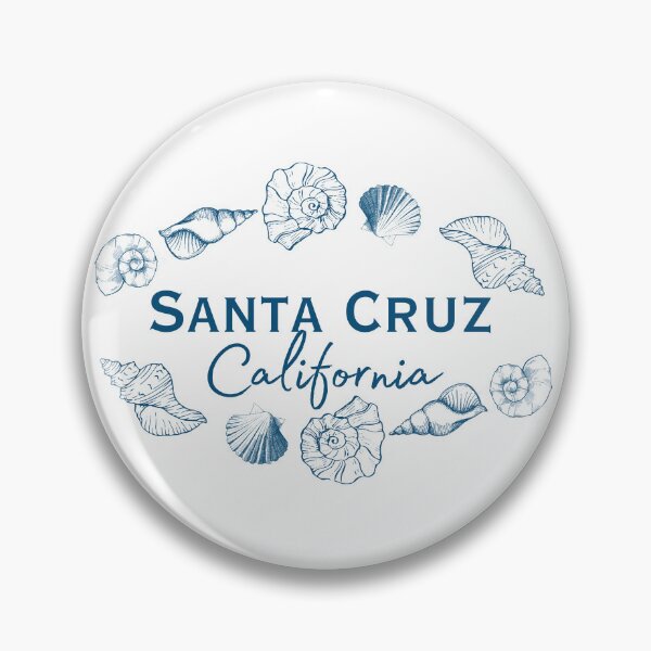 Item preview, Santa Cruz California Seashell Wreath | Vintage Beach Town Souvenir Design designed and sold by DonnaRaine.