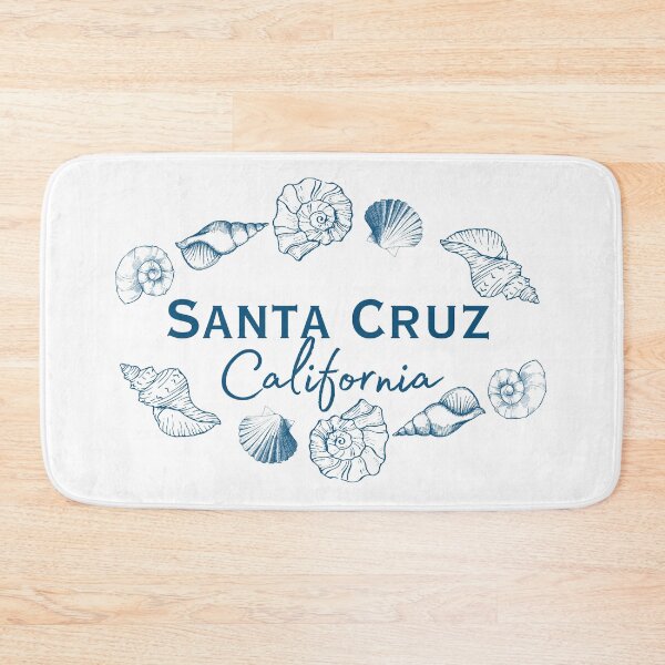 Item preview, Santa Cruz California Seashell Wreath | Vintage Beach Town Souvenir Design designed and sold by DonnaRaine.