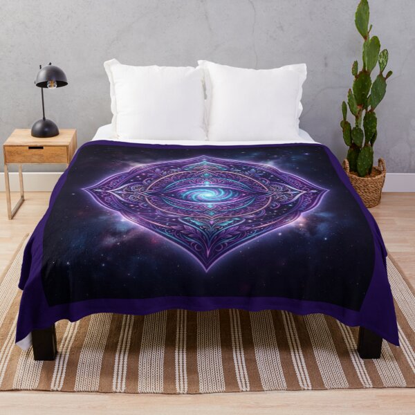 Item preview, Cosmic Galaxy Third Eye Sacred Geometry designed and sold by Azurart2.