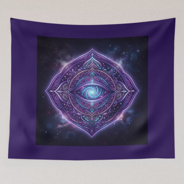 Item preview, Cosmic Galaxy Third Eye Sacred Geometry designed and sold by Azurart2.