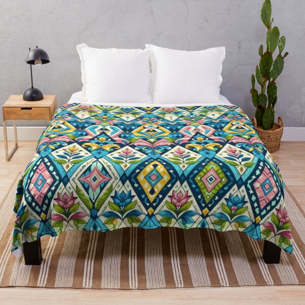 Item preview, Harlequin Floral Diamond Pattern designed and sold by Myra365Art.
