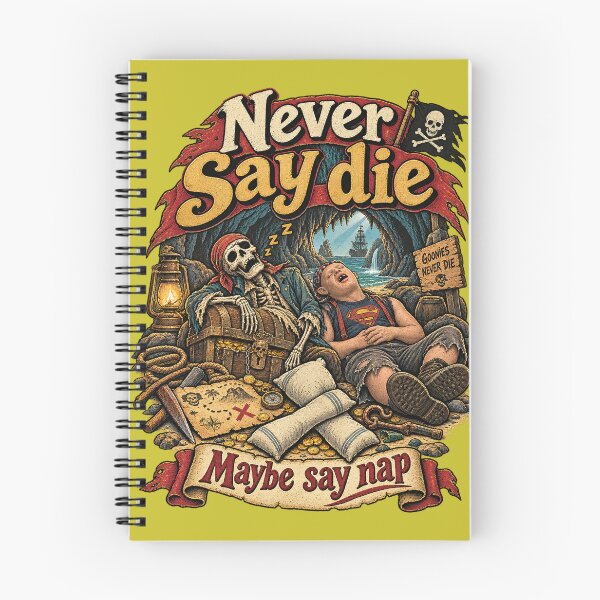 Item preview, Never Say Die - goonies tshirt designed and sold by UnseriousArt.