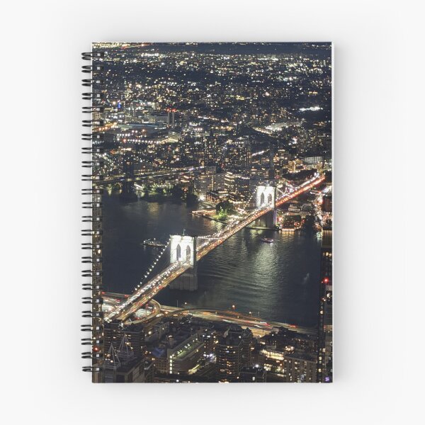Item preview, Brooklyn Bridge at night designed and sold by Ifcitiesdesign.