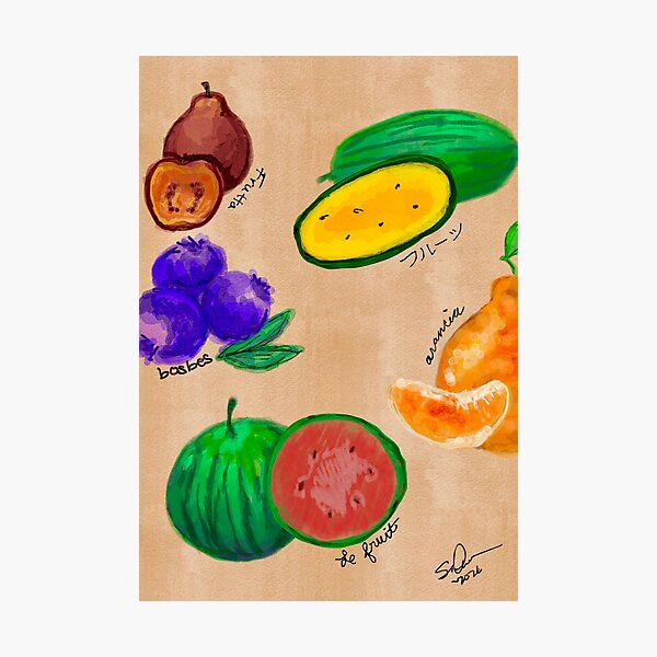 Item preview, Fruta de todo tipo designed and sold by Sarah Lu.