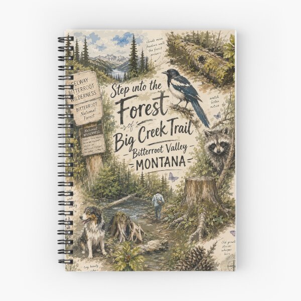Item preview, Big Creek Trail Study - Bitterroot Valley - Montana designed and sold by sabrinart42.