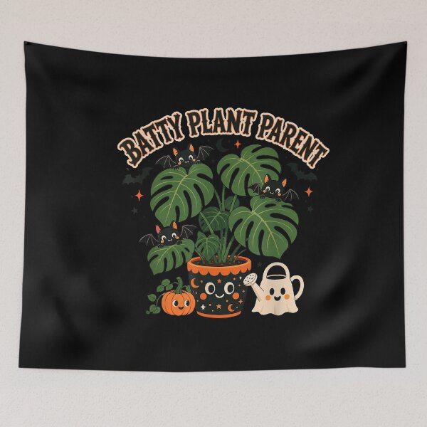 Item preview, Batty Plant Parent Cute Halloween Monstera Bats designed and sold by VioletNance.