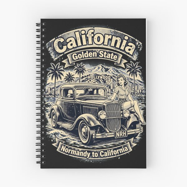Item preview, California Golden State T-Shirt - Route 66 designed and sold by Normandy Road Heritage™ - Vintage Garage Art.