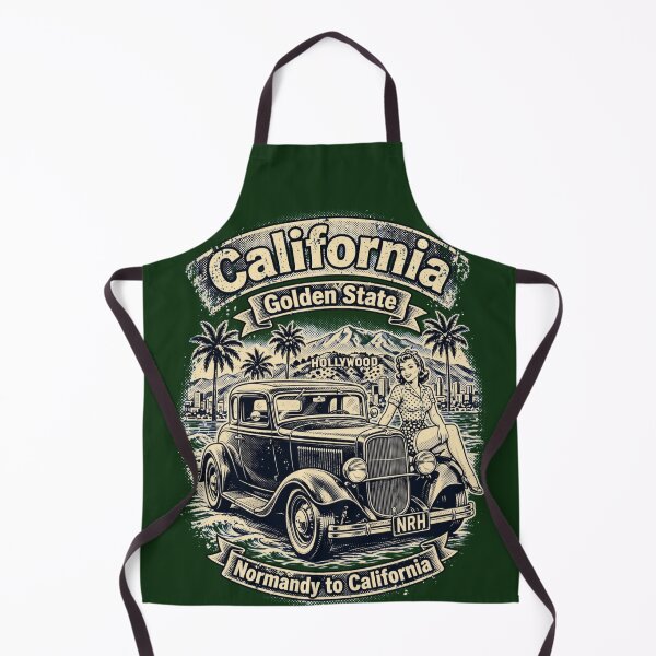 Item preview, California Golden State T-Shirt - Route 66 designed and sold by Normandy Road Heritage™ - Vintage Garage Art.