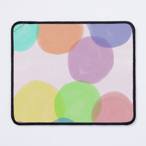 Item preview, Watercolor circles with lightly drawn line work pattern designed and sold by Sarah Lu.
