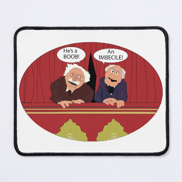 Item preview, Statler and Waldorf Give Opinion of You Know Who – Sarcastic Comedy Cartoon designed and sold by All in Good Fun.