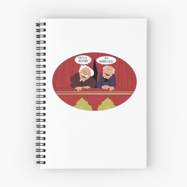 Item preview, Statler and Waldorf Give Opinion of You Know Who – Sarcastic Comedy Cartoon designed and sold by All in Good Fun.