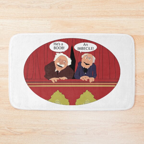 Item preview, Statler and Waldorf Give Opinion of You Know Who – Sarcastic Comedy Cartoon designed and sold by All in Good Fun.