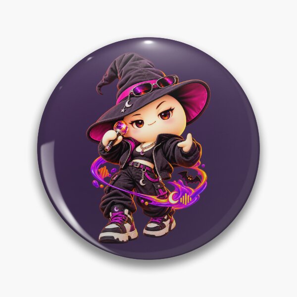 Item preview, Kawaii Reggaeton Witch Halloween Mochi designed and sold by ImagenFusionP.