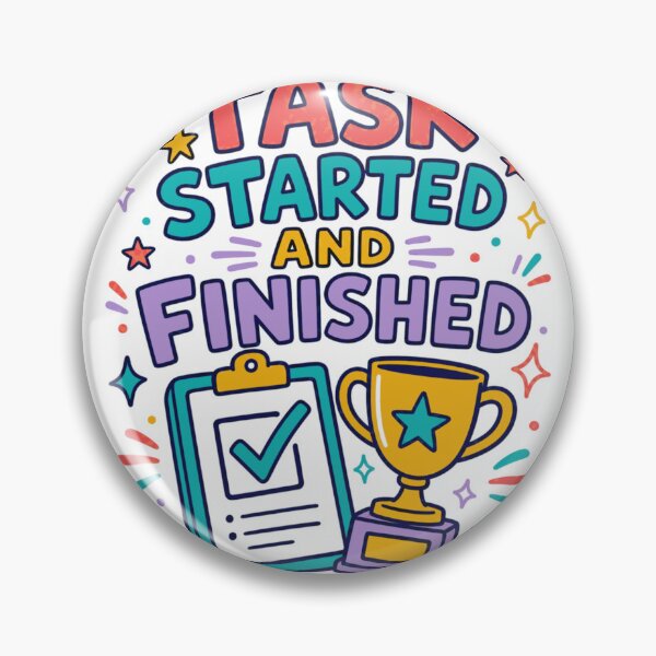 Item preview, Task Started And Finished Funny ADHD Doodle Shirt designed and sold by BoosterShop.
