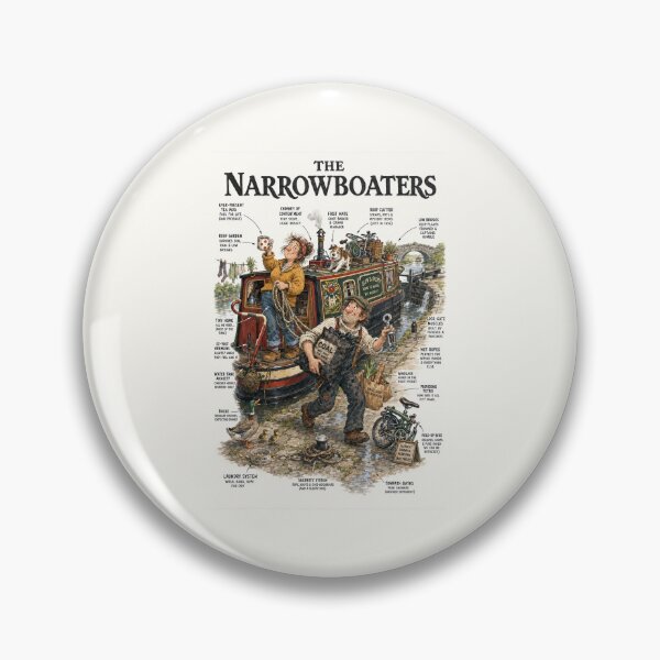 Item preview, The Narrowboaters UK Canal Life Infographic Poster designed and sold by windmildesigner.