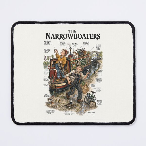 Item preview, The Narrowboaters UK Canal Life Infographic Poster designed and sold by windmildesigner.