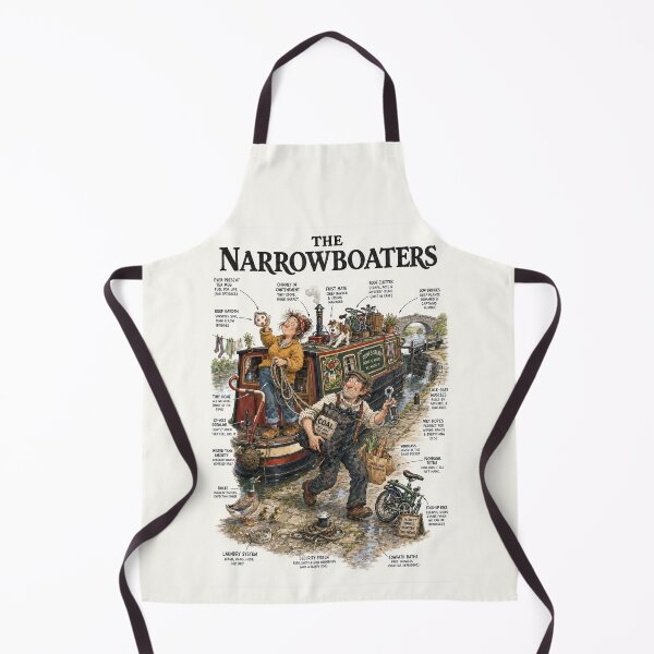 Item preview, The Narrowboaters UK Canal Life Infographic Poster designed and sold by windmildesigner.