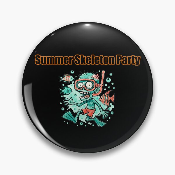 Item preview, Summer Skeleton Party Fun Spooky Graphic designed and sold by Dreamsartistry.