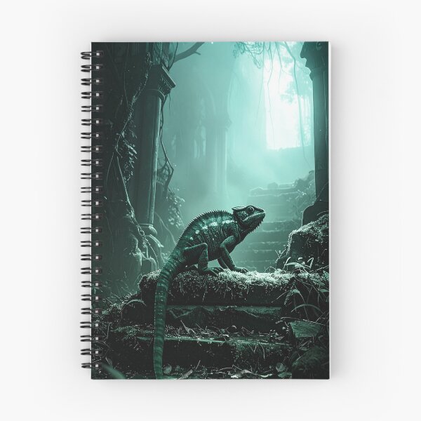 Item preview, Mystical chameleon in ruins designed and sold by Mystic-Art-2.