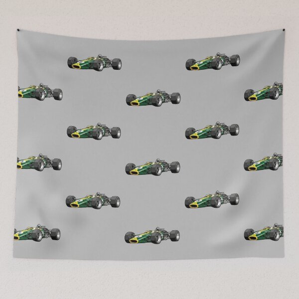 Item preview, 1967 Lotus 49 Cosworth Vintage F1 Grand Prix Racing Car Illustration designed and sold by Motorline44.