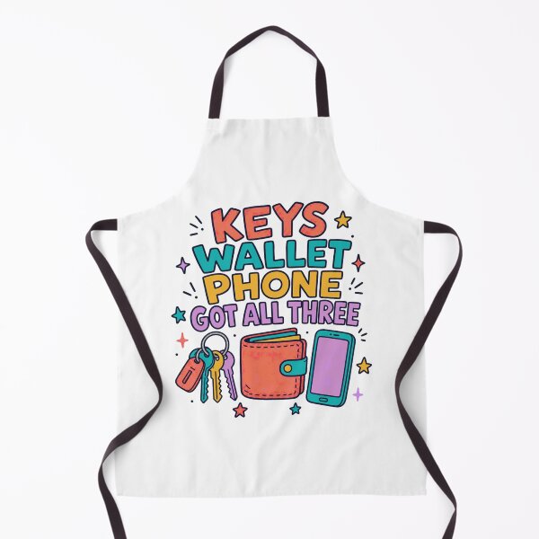 Item preview, Keys Wallet Phone Got All Three Funny ADHD Doodle designed and sold by BoosterShop.