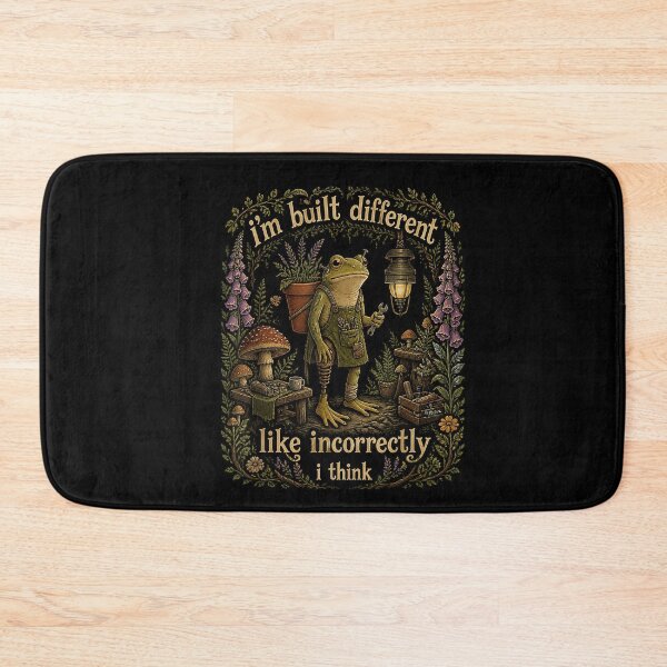 Item preview, I’m Built Different Like Incorrectly Funny Frog Art designed and sold by VioletNance.