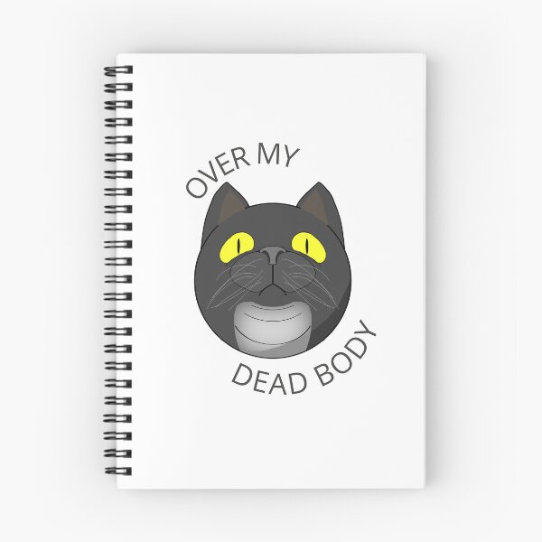 Item preview, over my dead body black cat design designed and sold by RammingMelody.