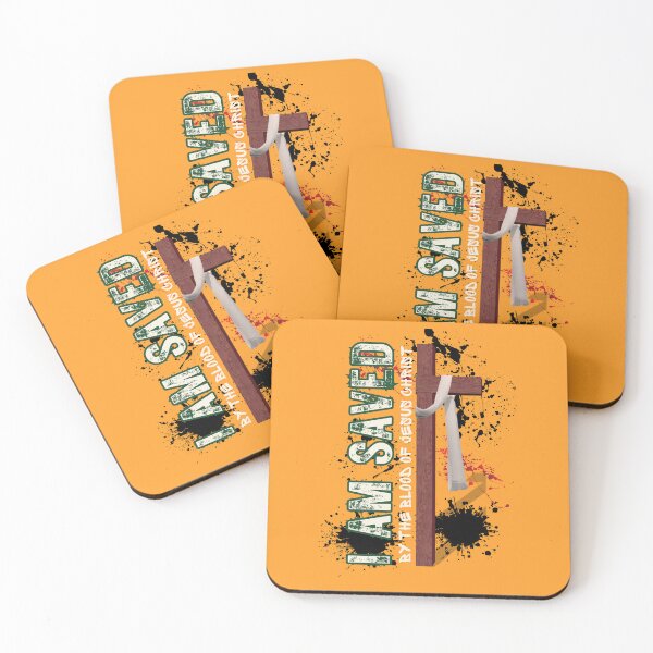Item preview, I Am Saved  - Jesus Prayer Passion  - Christmas Gifts For Her - Orange designed and sold by Doiemacreations.
